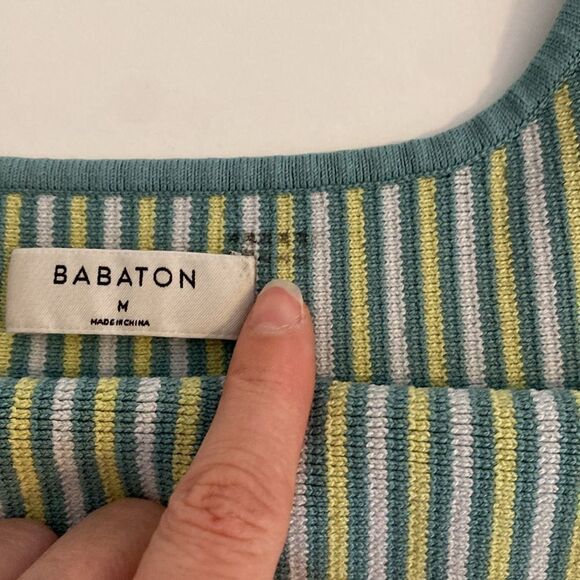 Aritzia Babaton Sculpt Knit Tank in Yucca Green Size Medium - Picture 6 of 10